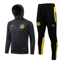 BVB Borussia Dortmund Hooded Presentation Football Tracksuit 2021-22