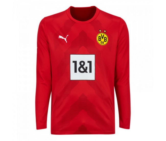 Borussia Dortmund Mens Red Goalkeeper Jersey 2022-23