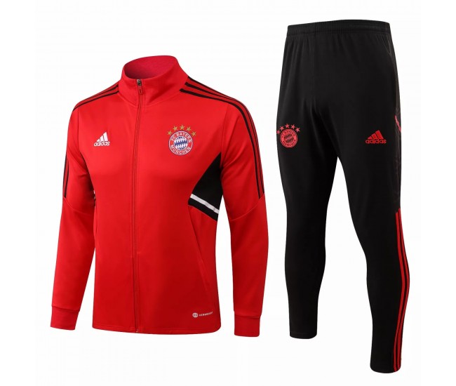 Bayern Munich Red Training Presentation Football Tracksuit 2022-23