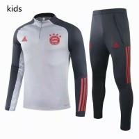 Bayern Munich Training Soccer Tracksuit Grey Kids 2021