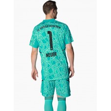 FC Bayern Mens Green Goalkeeper Shorts 2022-23