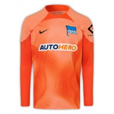 Hertha BSC Mens Orange Goalkeeper Jersey 2022-23