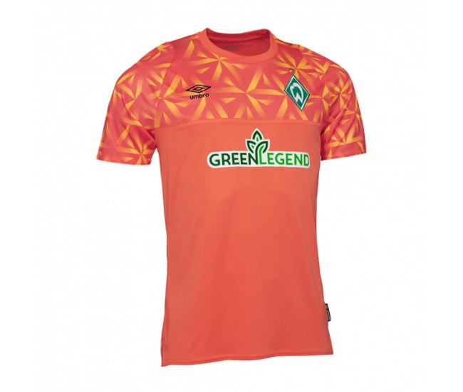 Werder Bremen Mens Coral Goalkeeper Jersey 2022-23