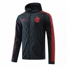 Flamengo Black Windbreaker Football Jacket 2022