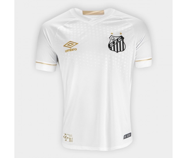 Shirt Santos I 2018 s / n ° Male Umbro Supporter - White and Golden