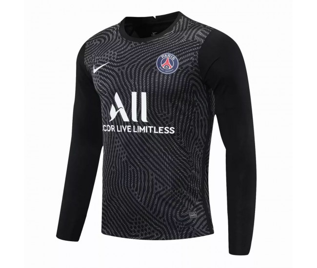 Paris Saint Germain Goalkeeper Long Sleeve Jersey Black 2020 2021