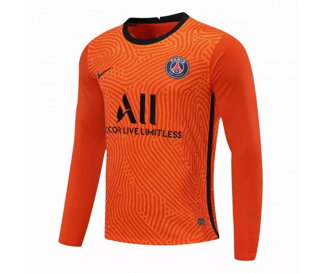 Paris Saint Germain Goalkeeper Long Sleeve Jersey Orange 2020 2021