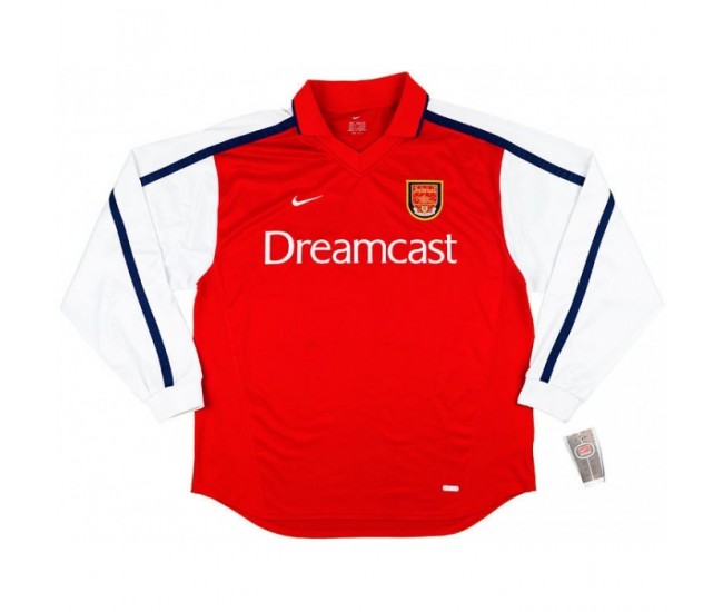Arsenal Home Retro Long Sleeve Jersey 2000-02
