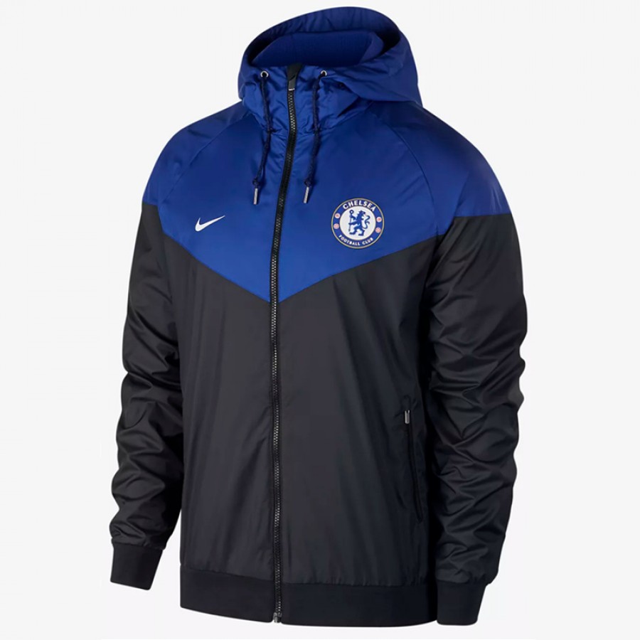 Chelsea Windrunner - Blue/Black | Best Soccer Jerseys