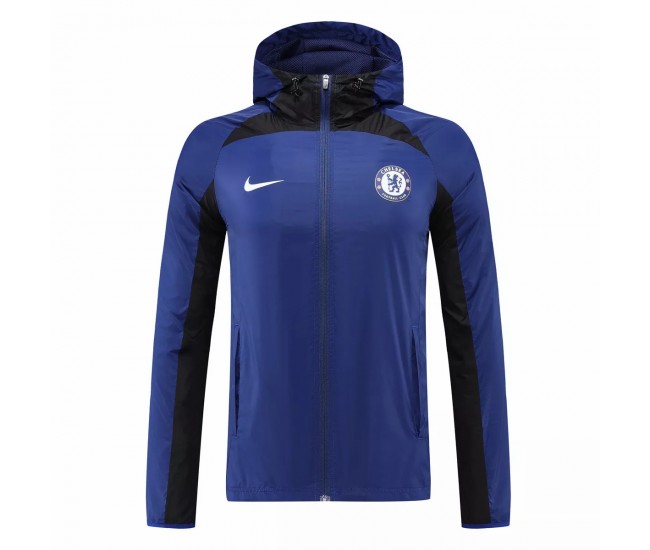 Chelsea Blue All Weather Windrunner Football Jacket 2022