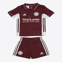 Leicester City Maroon Away Kids Kit 2020 2021