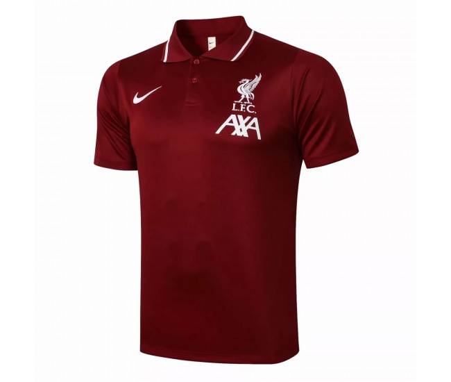 Liverpool FC Burgundy Polo Shirt 2021