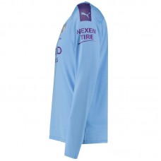 Manchester City Home Long Sleeve Shirt 2019-20