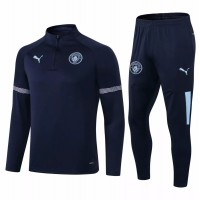 Manchester City FC Training Technical Soccer Tracksuit 2021-22 Navy