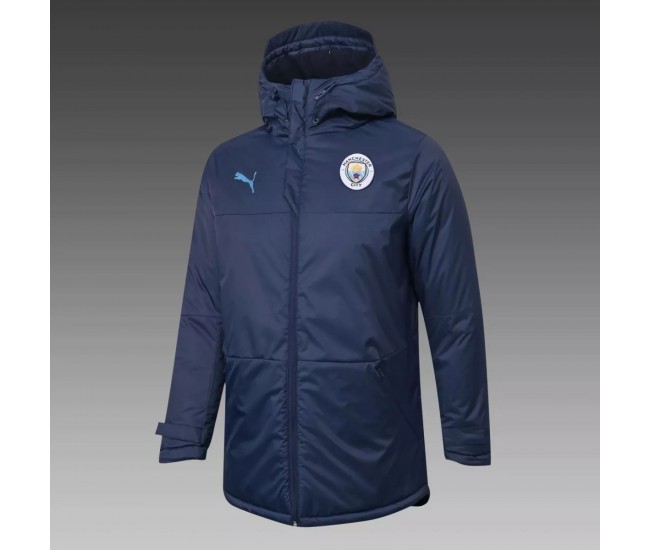 Manchester City Training Winter Jacket Navy 2020 2021