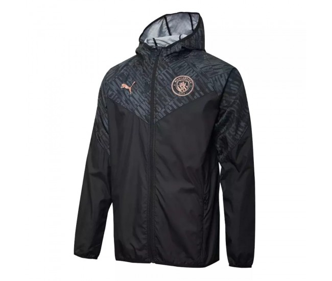 Manchester City Training Winter Jacket Mens Black 2021