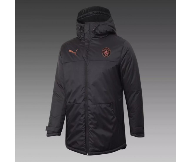Manchester City Winter Jacket Black 2020 2021