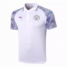 Manchester City Fc Icon White Polo Shirt 2021