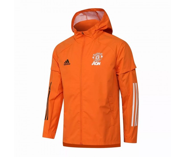 Manchester United Orange Training Storm Jacket 2021