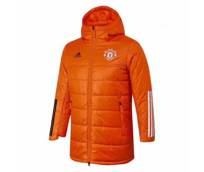 Manchester United Orange Winter Jacket 2020 2021