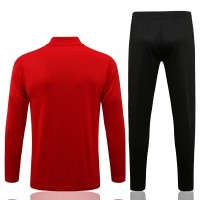 Man United Red Training Presentation Football Tracksuit 2021-22