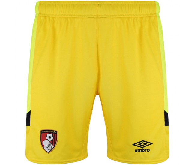 AFC Bournemouth Yellow Goalkeeper Shorts 23-24