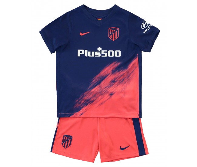 Atletico Madrid Away Kids Kit 2021-22