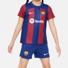 FC Barcelona Kids Home Kit 23-24