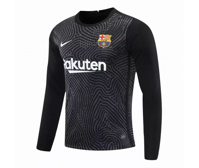 Barcelona Goalkeeper Long Sleeve Jersey Black 2020 2021