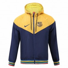 FC Barcelona Mens Windrunner Full Zip Hooded Jacket 23-24