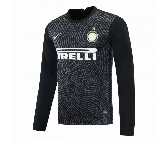 Inter Milan Goalkeeper Long Sleeve Jersey Black 2020 2021