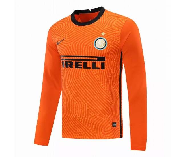 Inter Milan Goalkeeper Long Sleeve Jersey Orange 2020 2021