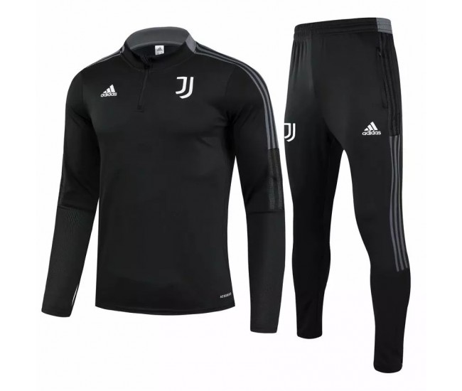 Juventus Core Black Soccer Technical Training Tracksuit 2021-22