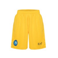 SSC Napoli Mens Yellow Shorts 2023-24