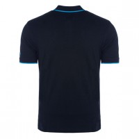 SSC Napoli Mens Navy Blue Representation Polo Shirt 23-24