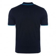 SSC Napoli Mens Navy Blue Representation Polo Shirt 23-24
