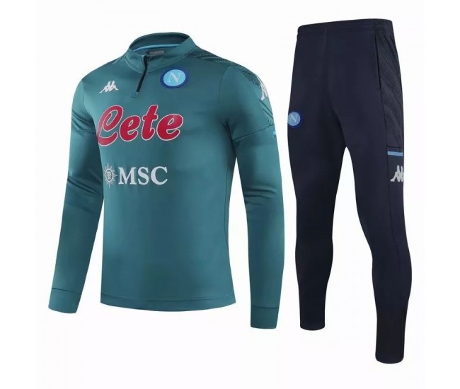 SSC Napoli Training Technical Soccer Tracksuit Green 2020