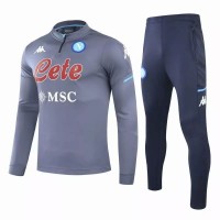 SSC Napoli Training Technical Soccer Tracksuit Grey 2020
