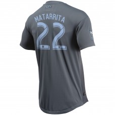 Men's New York City FC Ronald Matarrita Gray 2018 Secondary Authentic Player Jersey