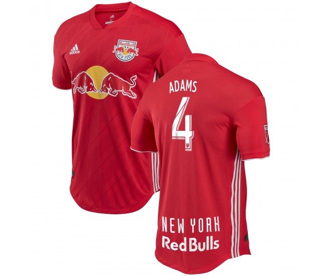 Men's New York Red Bulls Tyler Adams Red 2018 Secondary Authentic Player Jersey