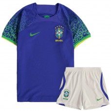 Brazil Away Kids Kit 2022-23
