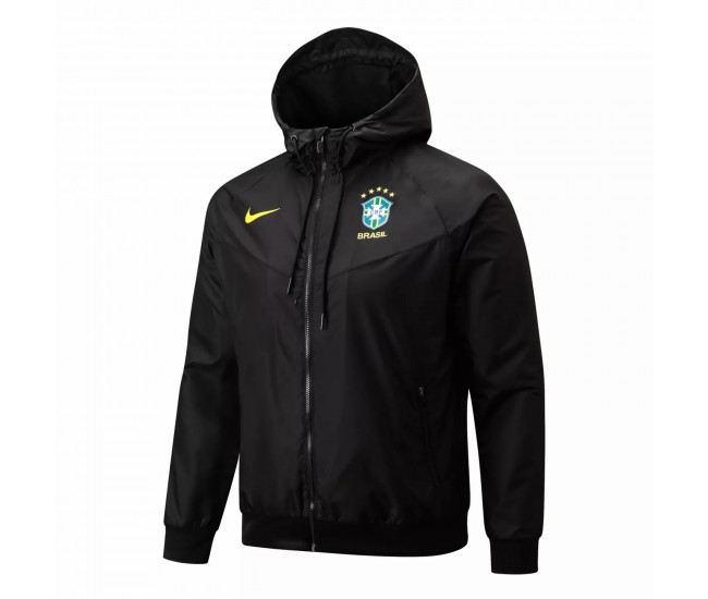 Brazil Black All Weather Jacket 2022 | Best Soccer Jerseys