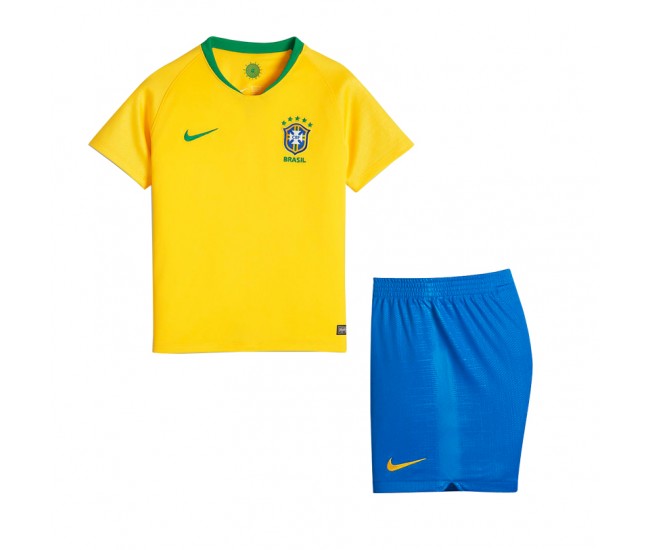 Brazil 2018 Home Kit - Kids | Best Soccer Jerseys
