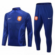 Netherlands Blue Training Technical Football Tracksuit 2022-23