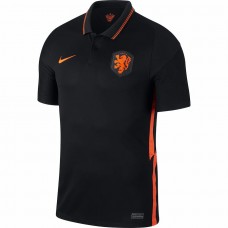 Netherlands National Away Stadium Replica Jersey Black Orange 2020 2021